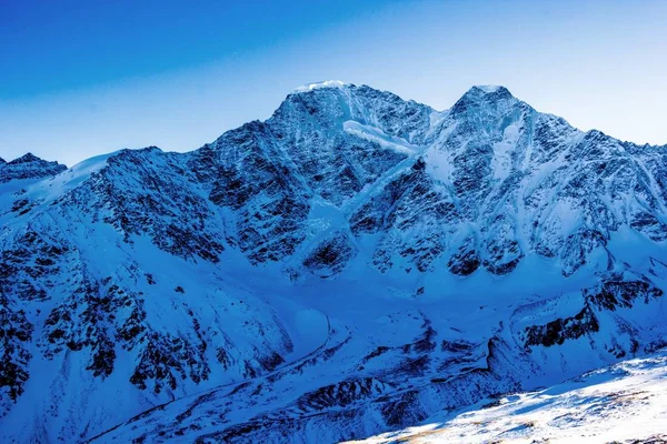 雪坡山风景 — 图库照片