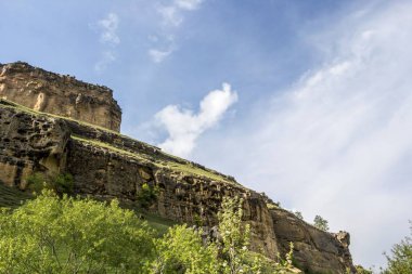 Dağ gorge kayalarda