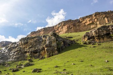 Dağ gorge kayalarda