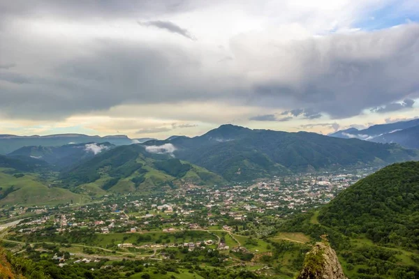 stock image beautiful view of the city between mountains