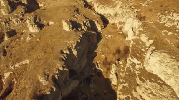 Vol Montagne Belle Vue Sur Les Rochers Montagne Nature Caucase — Video