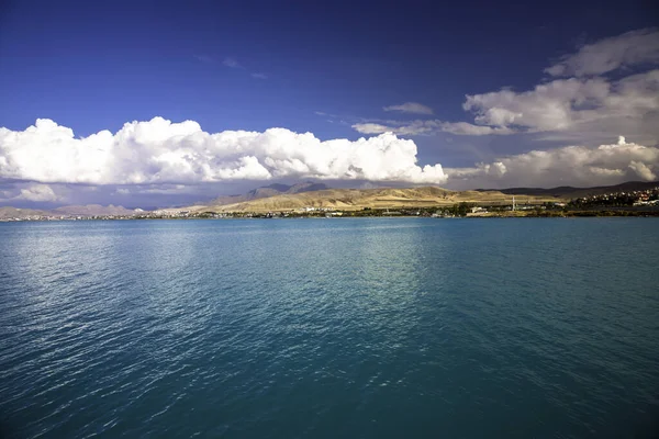 Λίμνη Βαν Νησί Άκταμαρ Τοπία Της Τουρκίας — Φωτογραφία Αρχείου