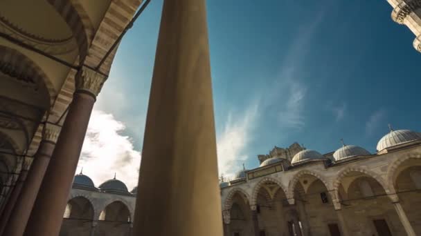 Minaret Mešita Městě Istanbul — Stock video