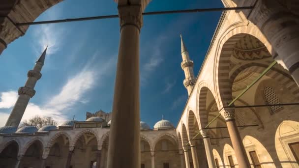 Minaret Moskeen Byen Istanbul – stockvideo