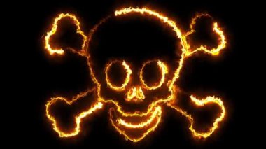 Cadılar Bayramı kafatası döngü