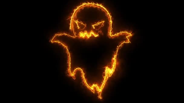 Loop fantasma de Halloween — Vídeo de Stock