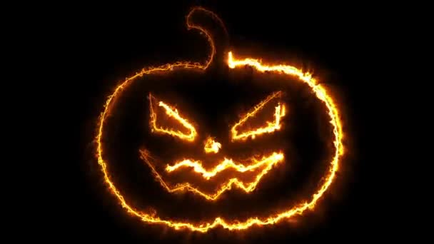 Anello di zucca di Halloween — Video Stock