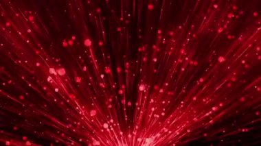 Kırmızı ışıltılı parçacıklar döngü
