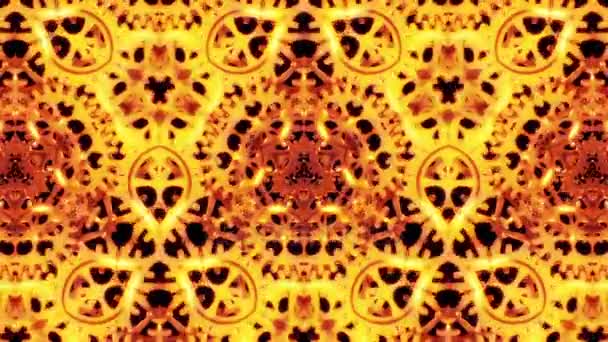 Cogwheels Kaleidoscope Abstract Background — Stock Video