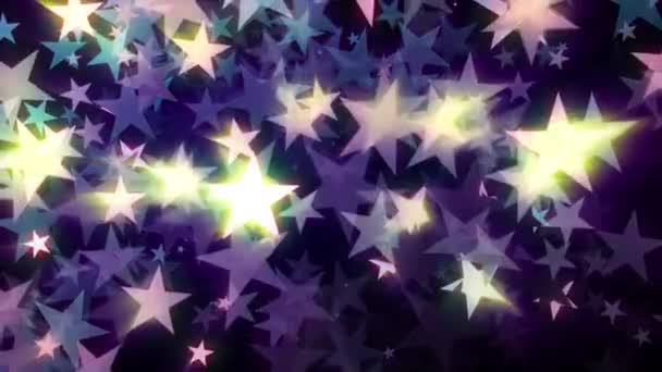 Glowing Stars VJ Loop — Stock Video