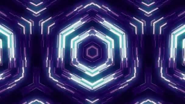 Resplandeciente fractal abstracto Vj Loop — Vídeos de Stock