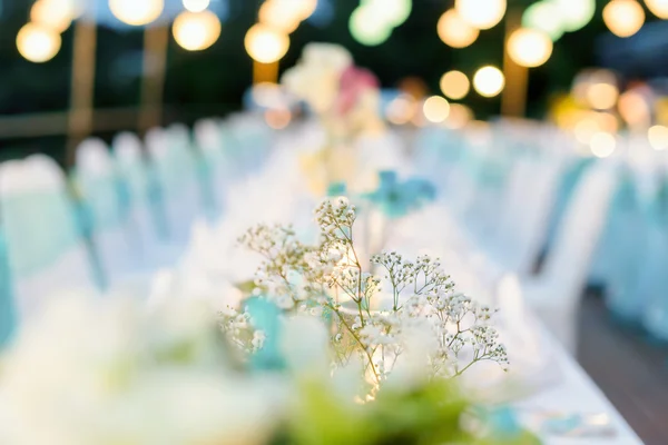 Romantic dinner setup - Wedding — Stock Photo, Image