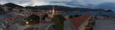 Eski Budva. Budva Riviera. Panorama.