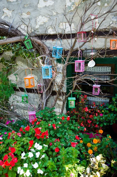 Yunan harika dağ köyü evleri