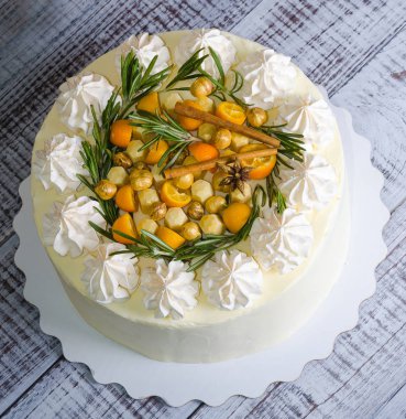 yumuşak krem peynir kek anason ve Kamkat