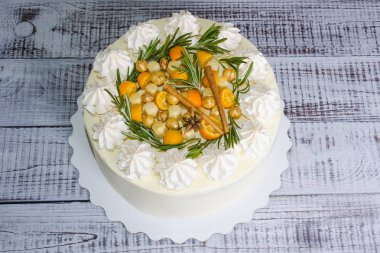 yumuşak krem peynir kek anason ve Kamkat