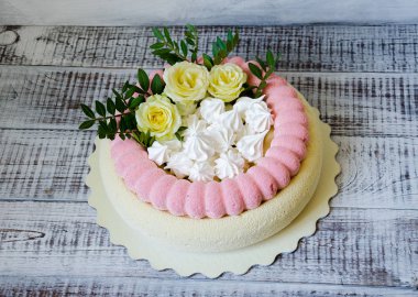 pembe çikolata kadife kek güzel Güllü