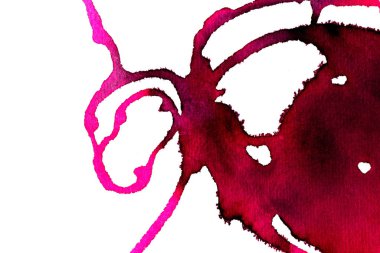 Beyaz şaraptan gelen grunge kırmızısı lekeli şık arkaplan