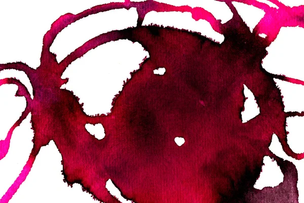 Beyaz arkaplanda Burgundy soyut grafik vuruşları