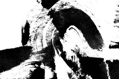 Fırça darbesi ve doku. Beyaz bir arka planda sürtünme fırçası. Grunge soyut el çizimi öğesi. Altı çizili ve sınır tasarımı. Soyut siyah suluboya geometri arka planı. Aquarelle el boyama dokusu.