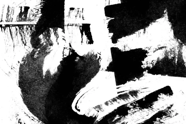 Úder Štětcem Textura Kartáč Bílém Pozadí Grunge Abstraktní Ručně Kreslený Stock Fotografie