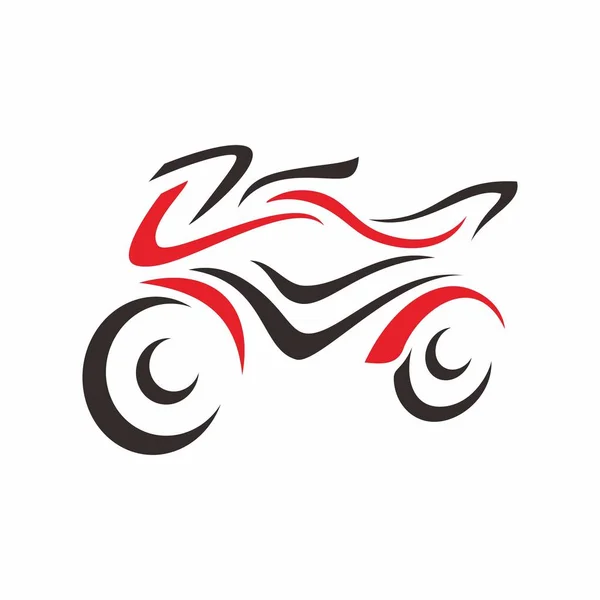 Ilustracja Wektora Projektu Logo Motocykla — Zdjęcie stockowe