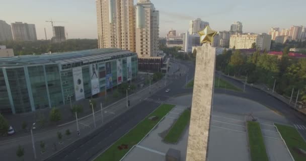 Vleugels van victory monument Odessa — Stockvideo