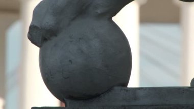 Topu Medici aslan Vorontsov Sarayı dışında ayak altında