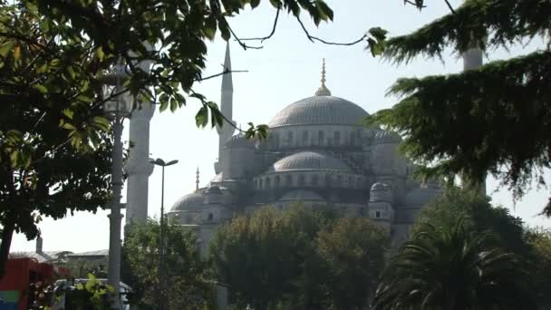 De Blauwe Moskee Istanbul — Stockvideo