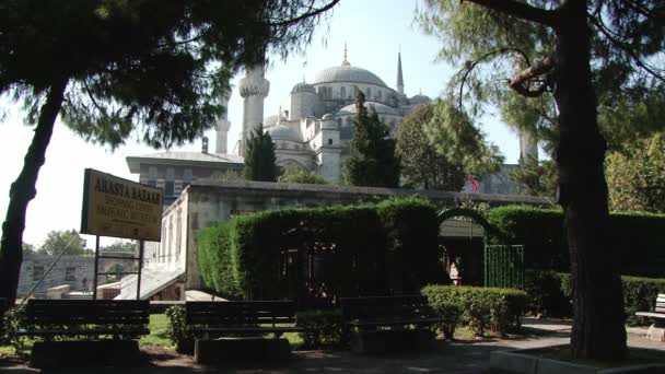 De Blauwe Moskee Istanbul — Stockvideo