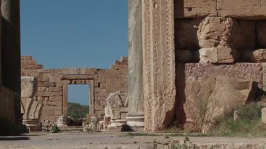 Düşük geniş Leptis Magna forum of vurdu