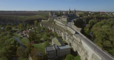 Hava kamera yana Kamianets Podilsk kale sinekler