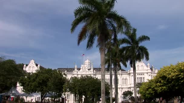 Penang Malezya Belediye Belediye Binası — Stok video