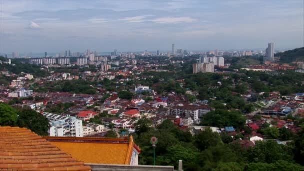 Vista de Penang, Malasia — Vídeo de stock