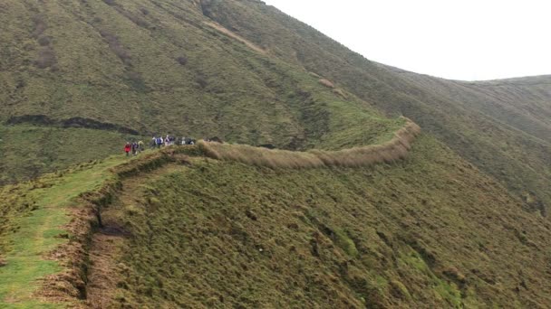 Cabeo Gordo una Caldera vulcanica sull'isola di Faial nelle Azzorre — Video Stock