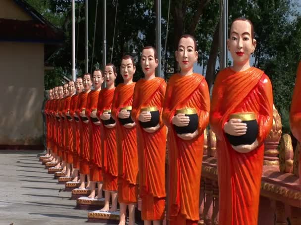 Буддийский храм Ват Кром — стоковое видео