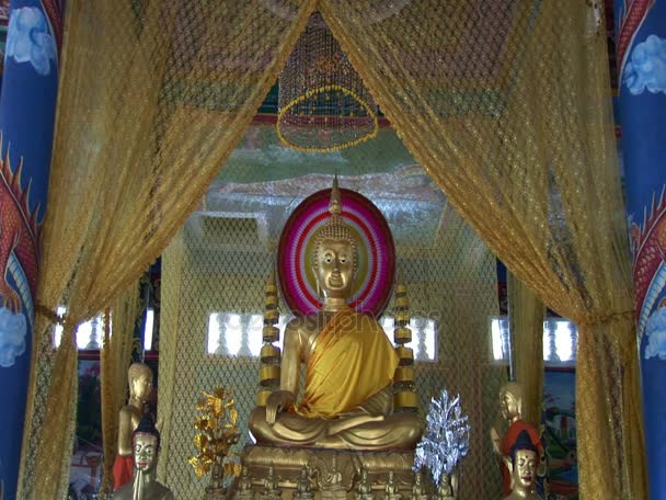 The Wat Krom Buddhist Temple — Stock Video