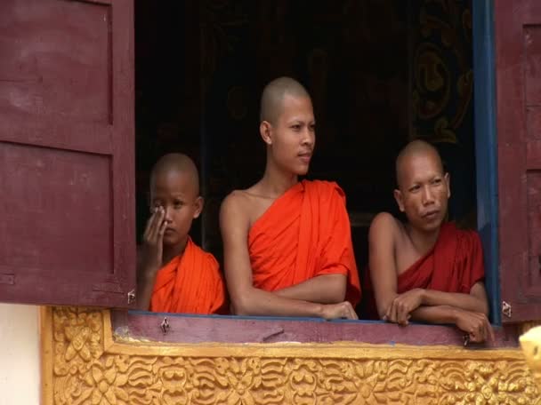 Буддийский храм Ват Кром — стоковое видео