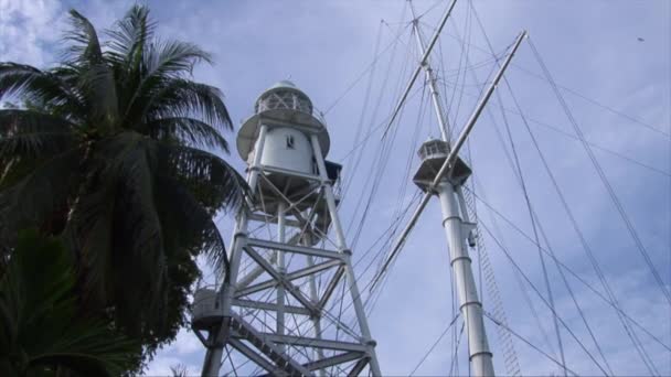 Maják, Fort Cornwallis, Penang — Stock video