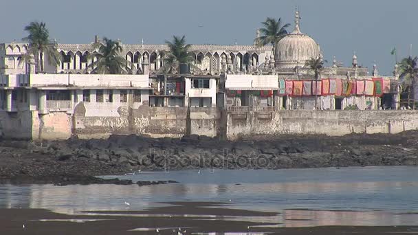 Mezquita Haji Ali Dargah en Mumbai — Vídeos de Stock