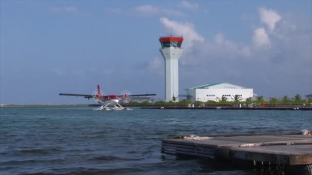 Maldiviano Twin Otter idrovolante — Video Stock