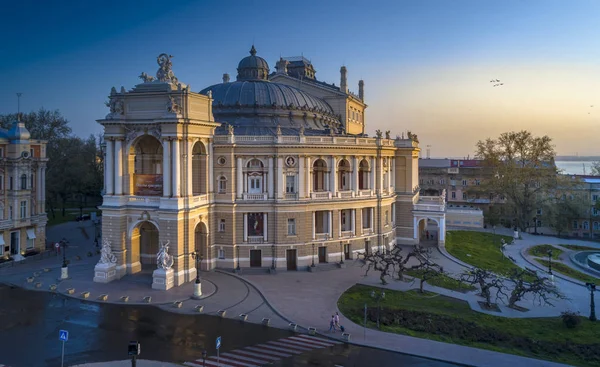 Drohnenbild des Opernhauses von Odessa — Stockfoto