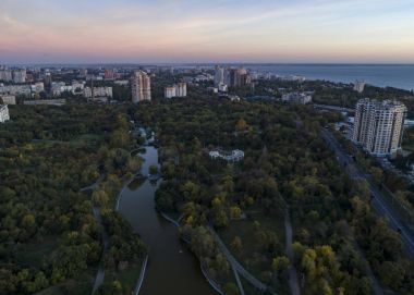 Sunsrise zafer Parkı Odessa'nın hava atış