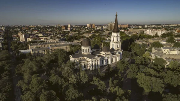 Antena Preobrazhenski Catedral, Odessa — Foto de Stock