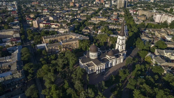Antena Preobrazhenski Catedral, Odessa — Foto de Stock