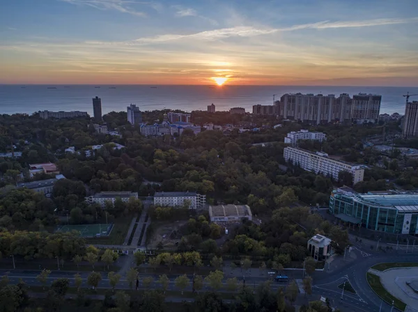 Аэросъемка парка Победы в Одессе — стоковое фото