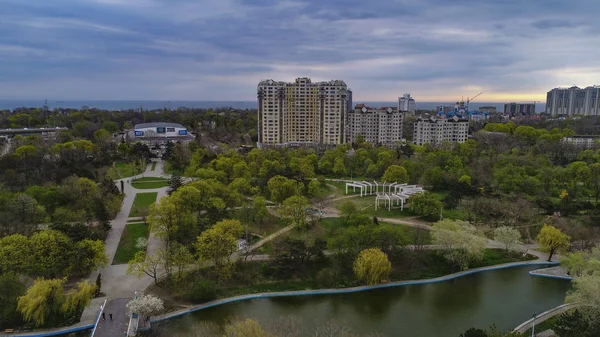 Botanik Bahçesi Peremohy Odessa havadan görünümü