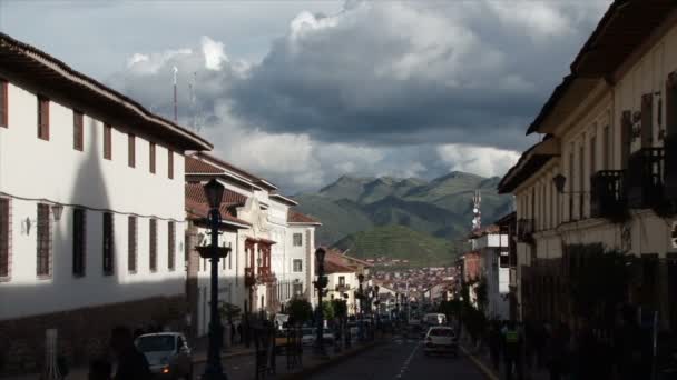 Általános Jelenet Keres Egy Utcán Cusco Peru Keresek Egy Közeli — Stock videók