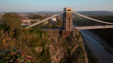 Clifton Köprüsü ve Bristol doğru seyir gorge arasında pan. 