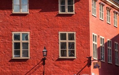 Stockholm, İsveç 'te renkli mimari